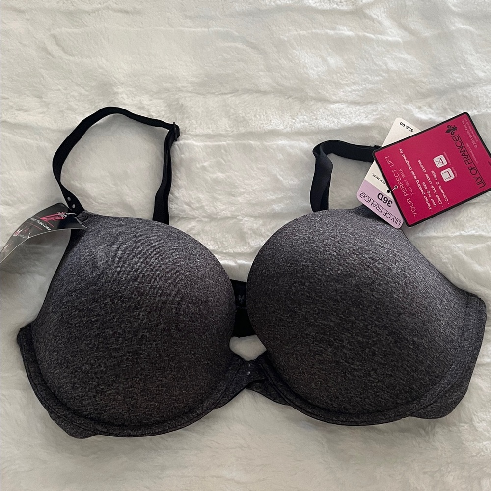 Lily of France Heather Gray Bra